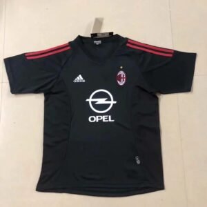Retro 02-03 AC away black soccer jersey size S-XXL