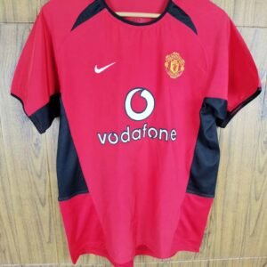 Retro 02-04 man u red soccer jersey size S-2XL