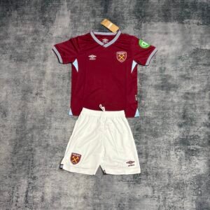 Kids 2025/26 West Ham United Home Kit Sizes 16-28
