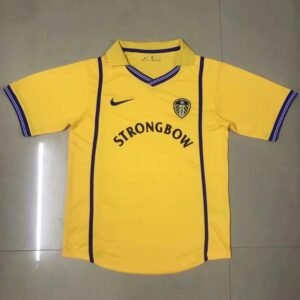 Retro 2001 Leeds United yellow socer jersey size S-2XL