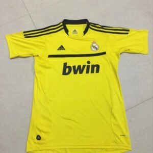 Retro 11-12 RM goalkeeper yellow soccer jersey size S-2XL