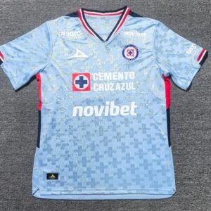 2526 蓝十字 浅蓝色守门员 S~3XL