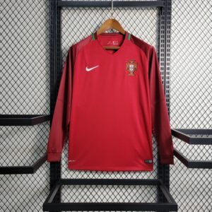 Retro 16-17 Portugal Home Long Sleeve Size S-XXL