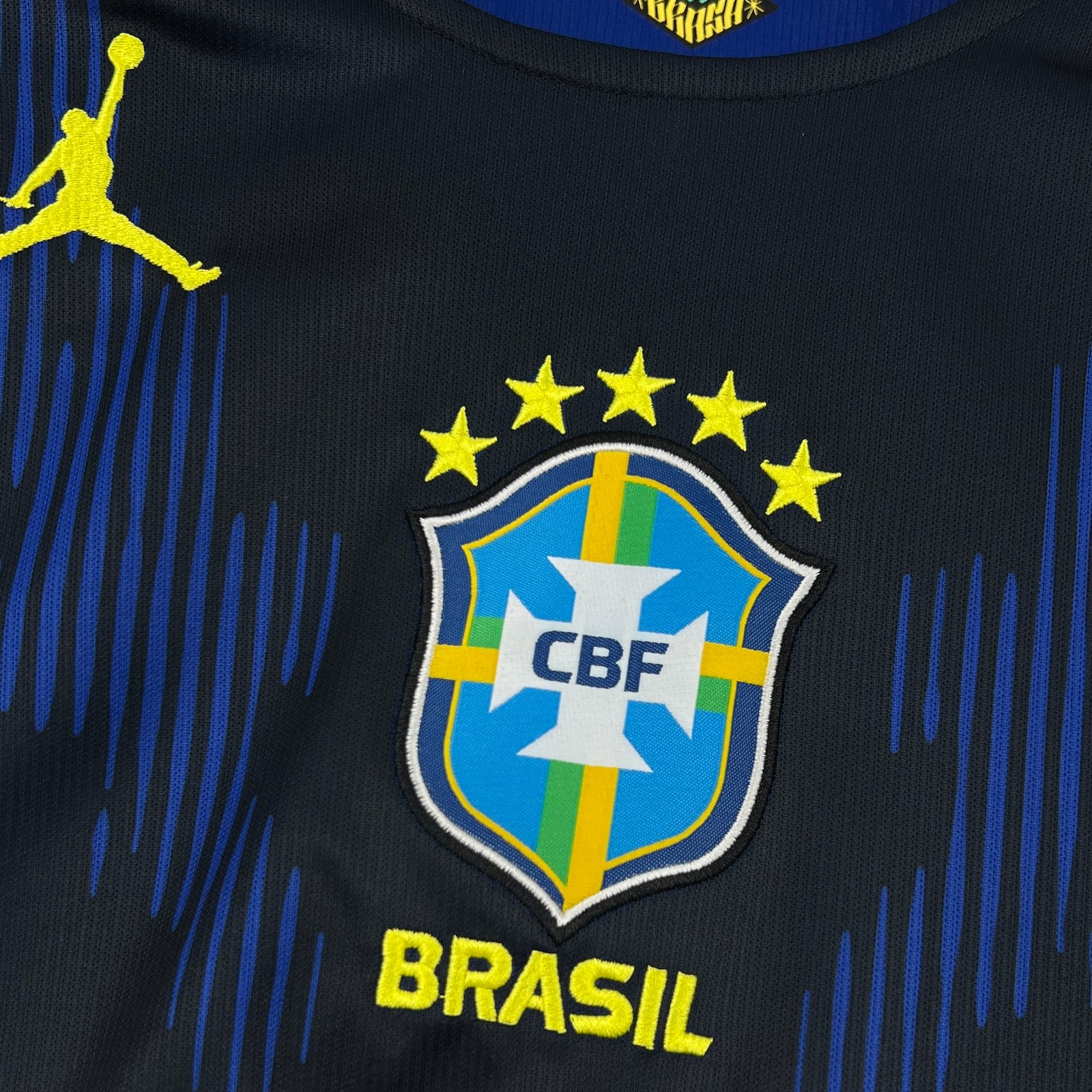 Mens Brazil 2026 World Cup Away Long Sleeve Jersey - Image 2