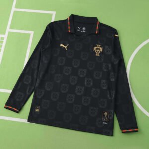 2025 Portugal Tribute to Eusebio Special Edition Long sleeved Fan version