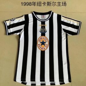 Retro 97-98 Newcastle United home soccer jersey