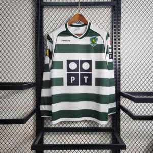 Retrô 01-03 Sporting Lisbon home Long Sleeve size S-xxl