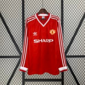 Retro long sleeve M-U 86/88 home S-XXL