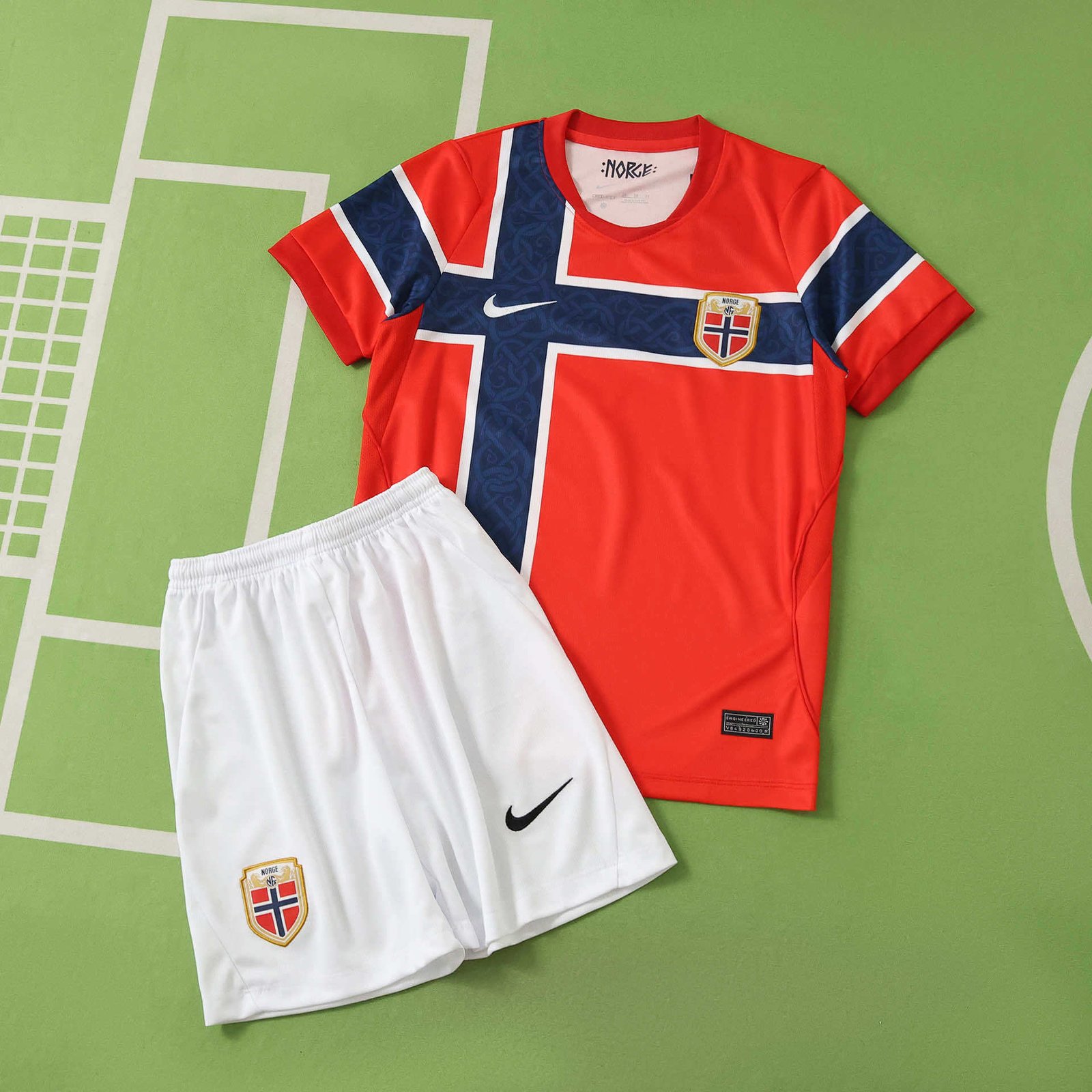 2026 FIFA World Cup Norway home Kids kit - Image 4