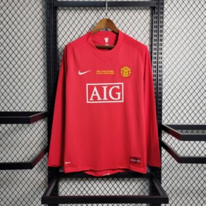 Retro Long Sleeve 07-08 M-U Champions League version home S-XXL