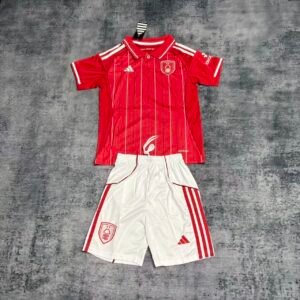 Kids' 2025/26 Nottingham Forest Home Kit, sizes 16-28