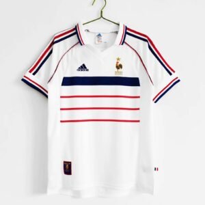 Retro 98 france white soccer jersey size S-2XL